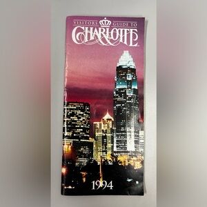 1994 Charlotte, North Carolina Vintage Visitors Guide Tourist Booklet